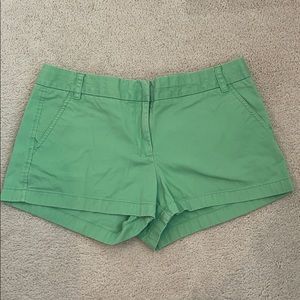 J Crew Green Shorts
